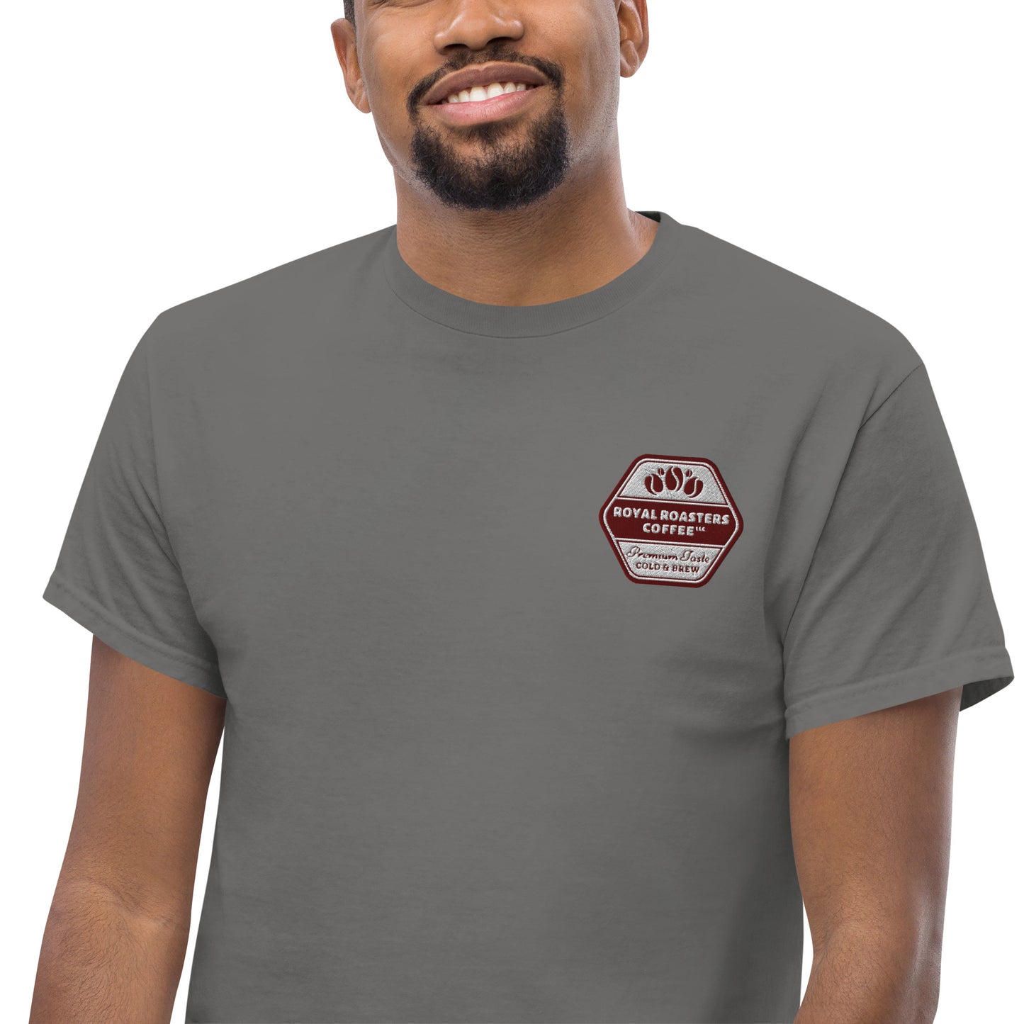 Royal Roasters Embroidered Men's Classic Tee