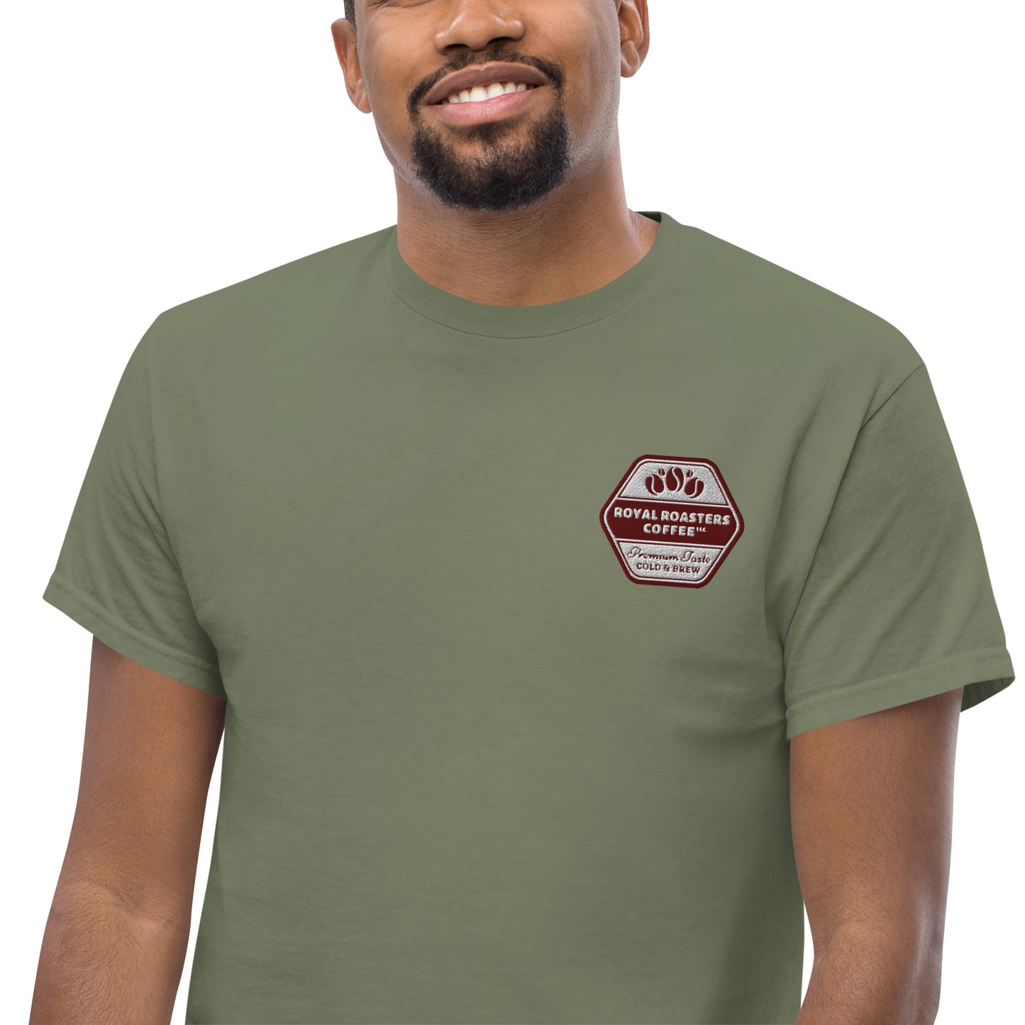 Royal Roasters Embroidered Men's Classic Tee