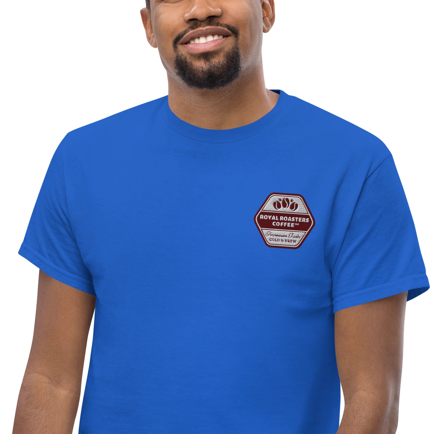 Royal Roasters Embroidered Men's Classic Tee