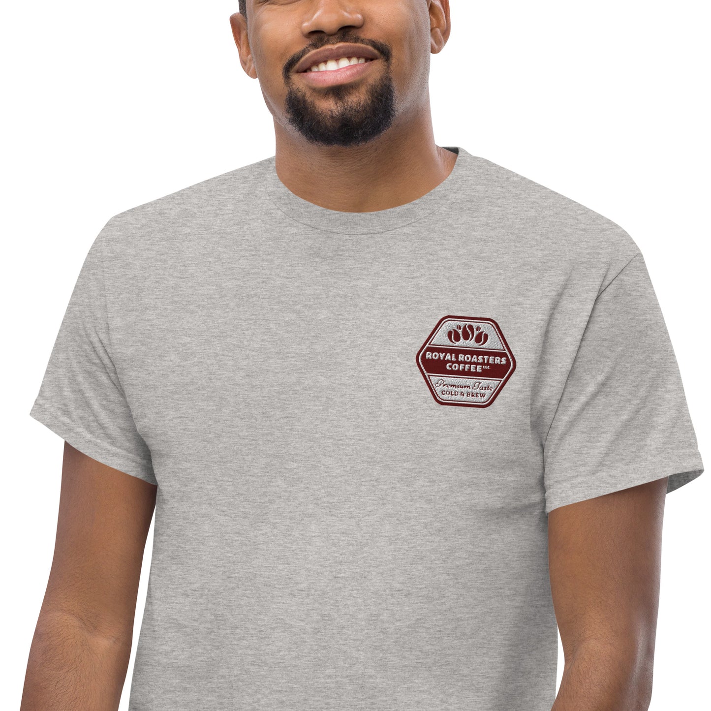 Royal Roasters Embroidered Men's Classic Tee