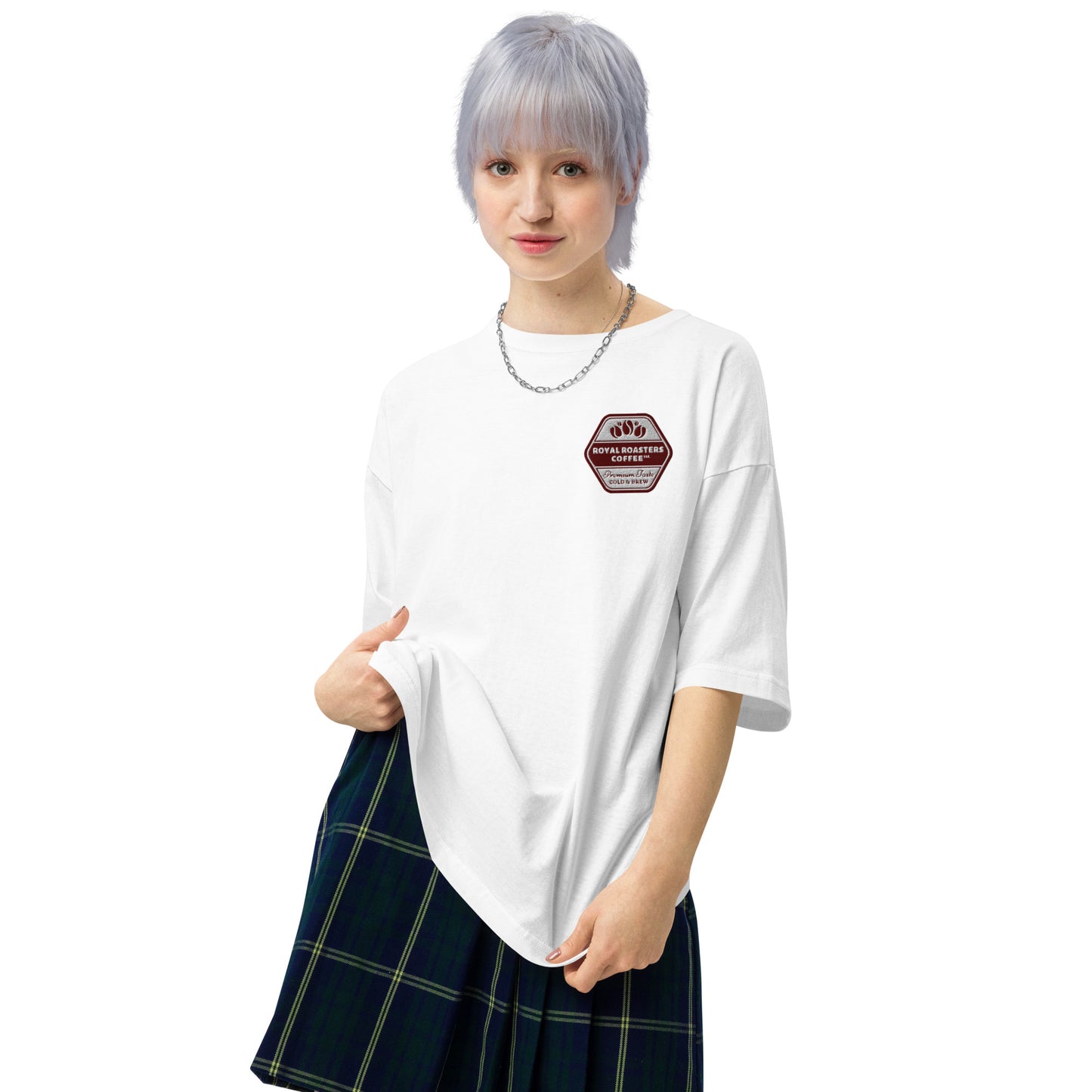 Royal Roasters Embroidered Unisex Oversized T-Shirt