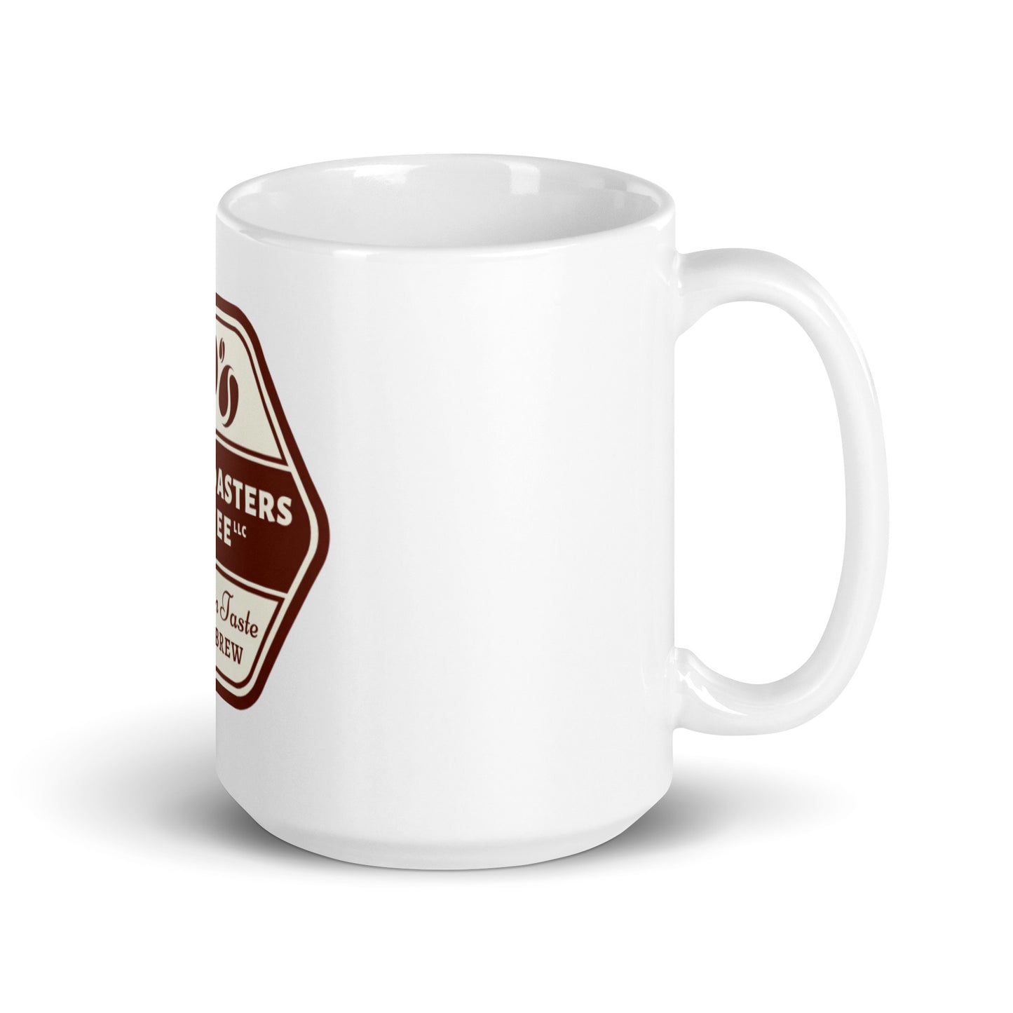 Royal Roasters White Glossy Mug